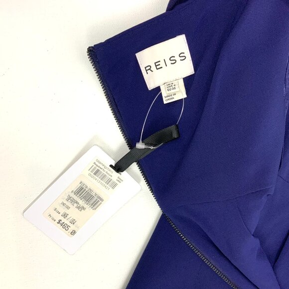 New Reiss Theodora Purple Sheath Pencil Dress Size 4 - Picture 11 of 16